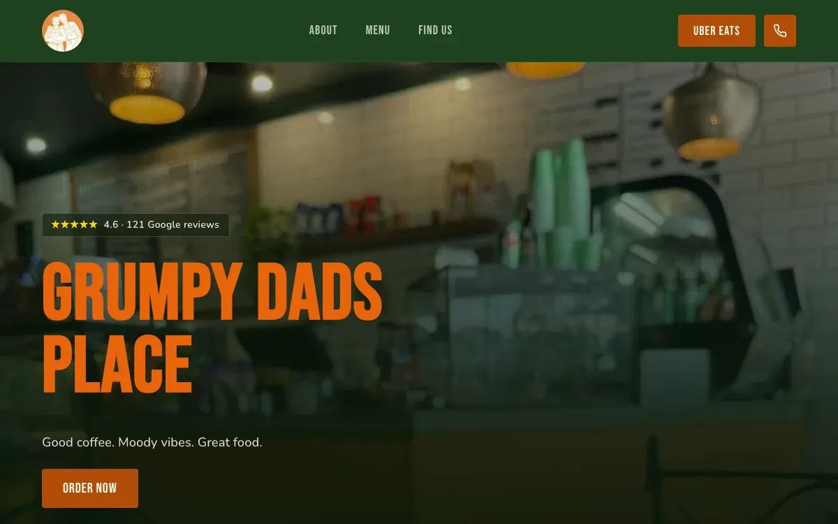 Grumpy Dads Place website preview