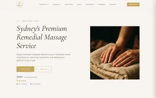MBS Remedial Massage — live client site