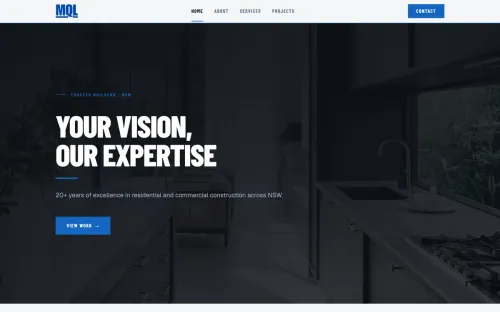 MQL Constructions website preview