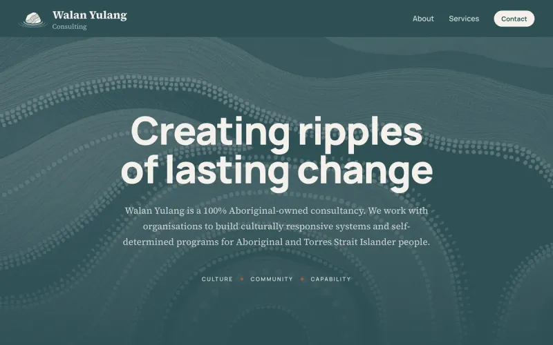 Walan Yulang Consulting website preview