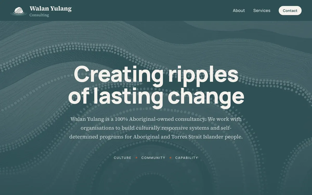 Walan Yulang Consulting website preview